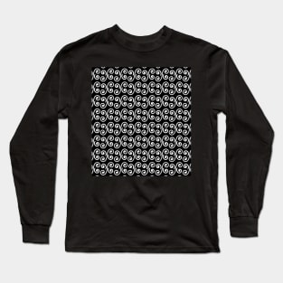 Spiral vector seamless pattern design Long Sleeve T-Shirt